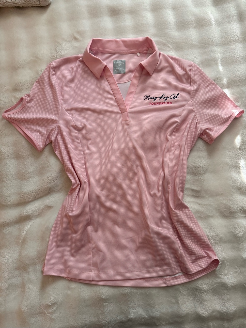 Callaway Light Pink Women's Button-Down Polo Shirt